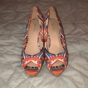Nine West wedges size 8.5